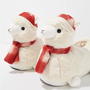 Brand new llama slippers